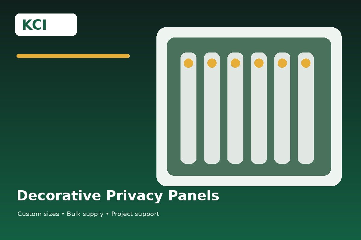 Decorative Privacy Panels