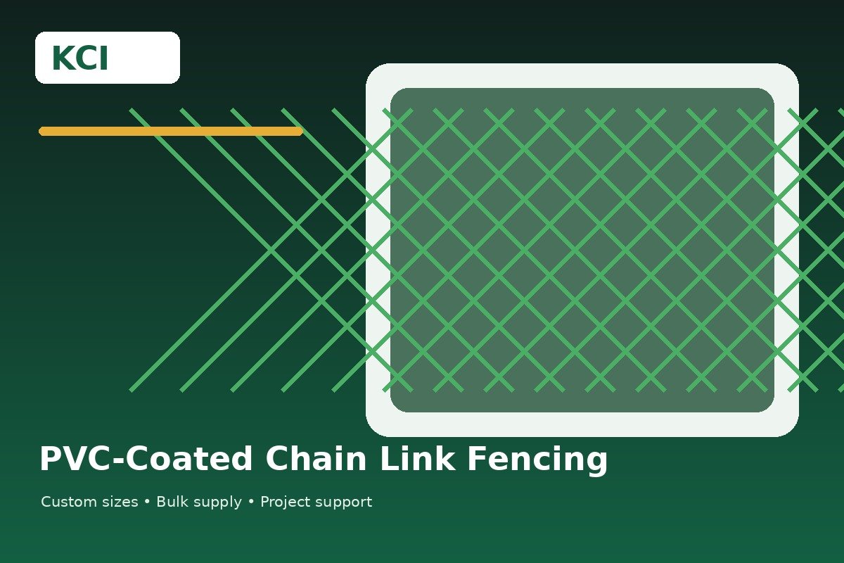 PVC-Coated Chain Link Fencing